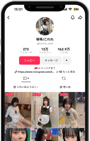 TikTok Profile Mockup
